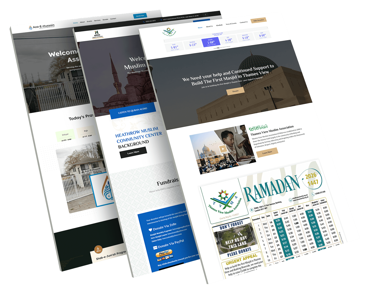 Masjid & Islamic Center Websites
